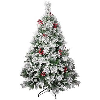 Northlight 5-ft. Real Touch™️ Heavily Flocked Artificial Christmas Tree