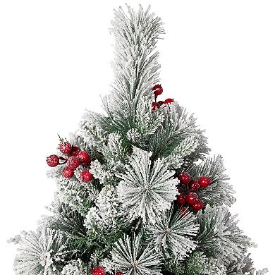 Northlight 5-ft. Real Touch™️ Heavily Flocked Artificial Christmas Tree