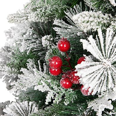 Northlight 5-ft. Real Touch™️ Heavily Flocked Artificial Christmas Tree