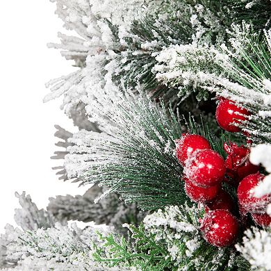 Northlight 5-ft. Real Touch™️ Heavily Flocked Artificial Christmas Tree