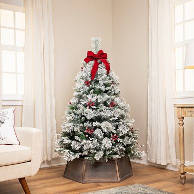 Northlight 5-ft. Real Touch™️ Heavily Flocked Artificial Christmas Tree