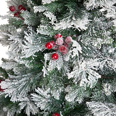 Northlight 6.5-ft. Real Touch™ Heavily Flocked Artificial Christmas Tree