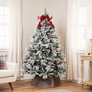 Northlight 6.5-ft. Real Touch™ Heavily Flocked Artificial Christmas Tree