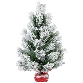 Northlight 19-Inch Full Flocked Artificial Mini Christmas Tree