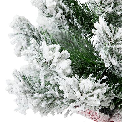 Northlight 19-Inch Full Flocked Artificial Mini Christmas Tree