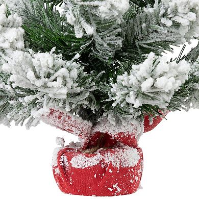 Northlight 19-Inch Full Flocked Artificial Mini Christmas Tree