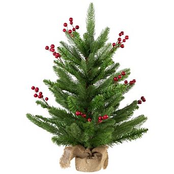 Northlight 24 in Real Touch™️ Potted Artificial Sarasota Pine Christmas Tree