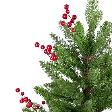 Northlight 24-in. Real Touch™️ Potted Artificial Sarasota Pine Christmas Tree
