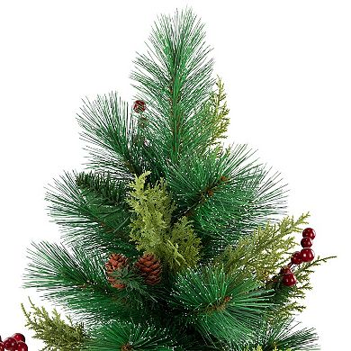 Northlight 25-Inch Spruce Pine Needle & Pinecone Artificial Mini Christmas Tree