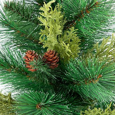 Northlight 25-Inch Spruce Pine Needle & Pinecone Artificial Mini Christmas Tree