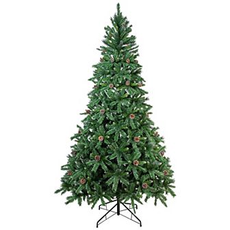 Northlight 10-ft. Glittered Pine Artificial Christmas Tree Unlit