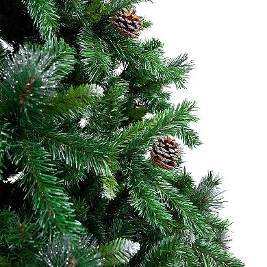 Northlight 10-ft. Glittered Pine Artificial Christmas Tree Unlit