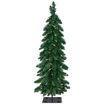 Northlight 3-ft. Pre-Lit Artificial Pencil Christmas Tree