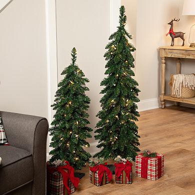 Northlight 3-ft. Pre-Lit Artificial Pencil Christmas Tree