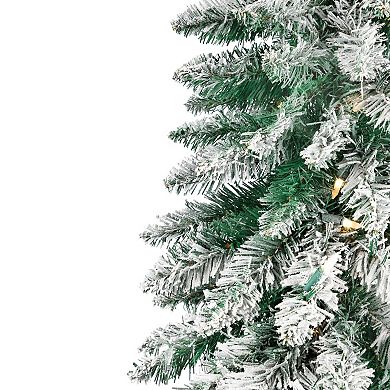 Northlight 3.5-ft. Pre-Lit Flocked Alpine Artificial Christmas Tree