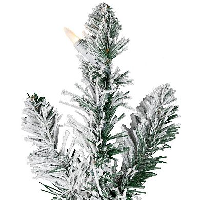 Northlight 4-ft. Pre-Lit Flocked Alpine Artificial Christmas Tree