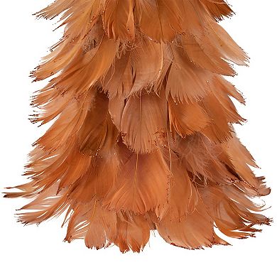 Northlight 16-in. Small Layered Feather Cone Tree Glittered Christmas Decor