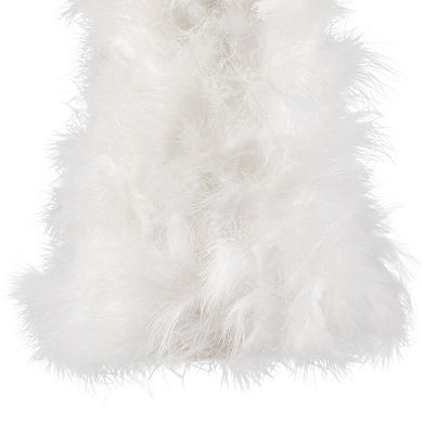 Northlight 19.5-Inches Layered Wispy Feather Cone Tree Christmas Decor