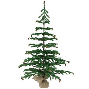 Northlight 3-ft. Artificial Christmas Tree with Mini Pine Cones & Burlap Base
