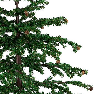 Northlight 4-ft. Artificial Christmas Tree with Pine Cones & Burlap Base