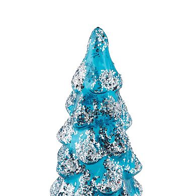 Northlight LED Glitter Glass Christmas Tree Table Decor