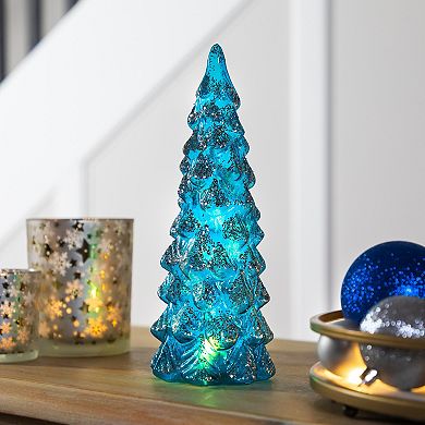 Northlight LED Glitter Glass Christmas Tree Table Decor