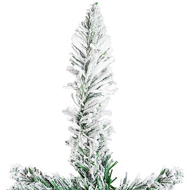 Northlight 3-ft. Frosted Pine Artificial Christmas Tree in Burlap Base