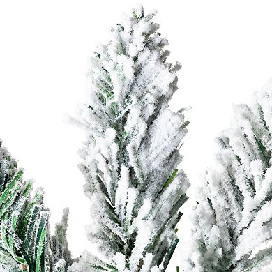 Northlight 3-ft. Frosted Pine Artificial Christmas Tree in Burlap Base