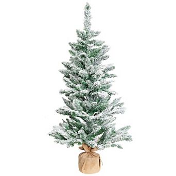 Northlight 3.5-ft. Frosted Pine Artificial Christmas Tree in Burlap Base