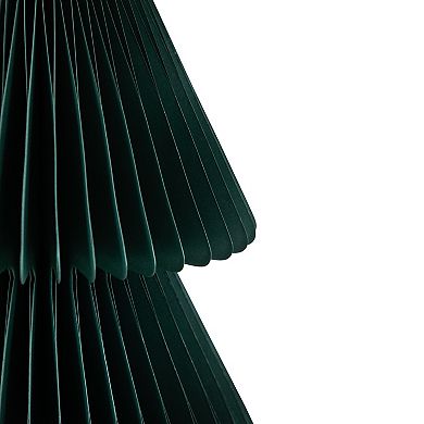 Northlight 3-ft. Dark Green Accordion Honeycomb Foldable Paper Christmas Tree Table Decor