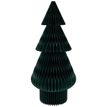 Northlight 4-ft. Dark Green Accordion Honeycomb Foldable Paper Christmas Tree Floor Decor