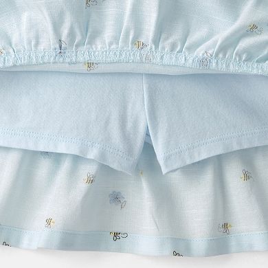 Toddler Girl Carter's 2-Piece Ruffle Top & Skirt Set