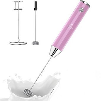 Zulay Kitchen Lux Rechargeable Milk Frother Handheld - Powerful 2-Speed Motor, Fully Waterproof