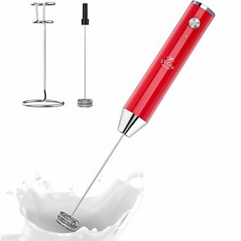 Zulay Kitchen Lux Rechargeable Milk Frother Handheld - Powerful 2-Speed Motor, Fully Waterproof