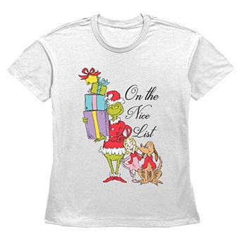 Women's The Grinch On The Nice List Graphic Tee