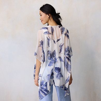 Women's LC Lauren Conrad Abstract Floral Rauna Topper