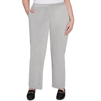 Plus Size Alfred Dunner Pull-On Corduroy Flat Front Short Length Pants