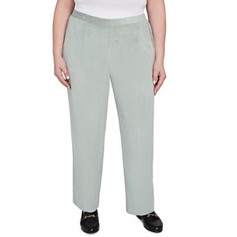 Plus Size Alfred Dunner Pull-On Corduroy Flat Front Short Length Pants