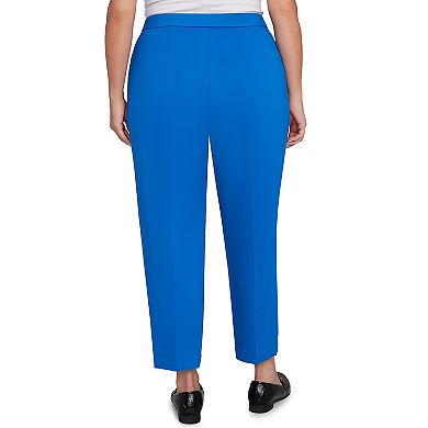 Plus Size Alfred Dunner Stretch Ponte Knit Short Length Pants