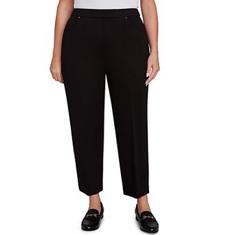 Plus Size Alfred Dunner Stretch Ponte Knit Short Length Pants