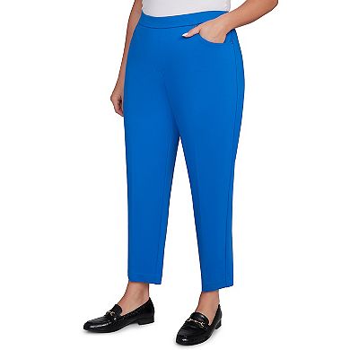 Plus Size Alfred Dunner Stretch Ponte Knit Average Length Pants