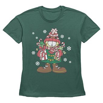 Women's Garfield Holiday Cheer Graphic Tee