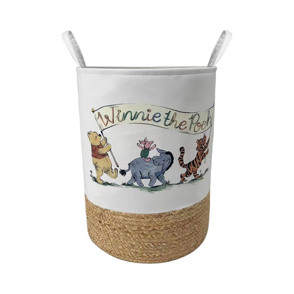 ディズニーBIGPOOH The Big One® Disney's Winnie the Pooh Printed Canvas Natural Tote Bin