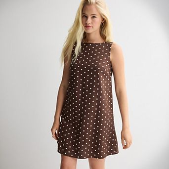 Juniors' SO® Linen Blend Shift Dress