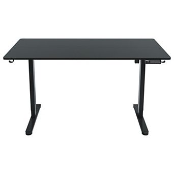 Techni Mobili 55” W Electric Standing Desk, Black