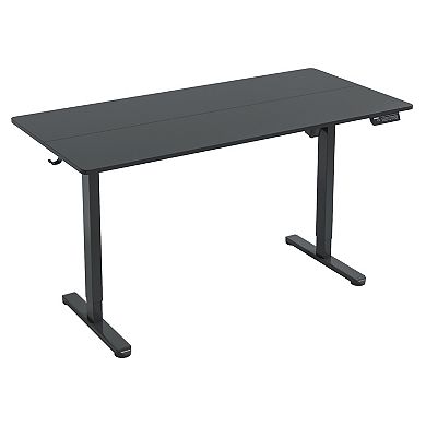 Techni Mobili 55” W Electric Standing Desk, Black