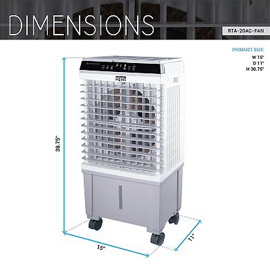 Techni Home 3-in-1 Portable Air Cooler, Air Conditioner, Humidifier