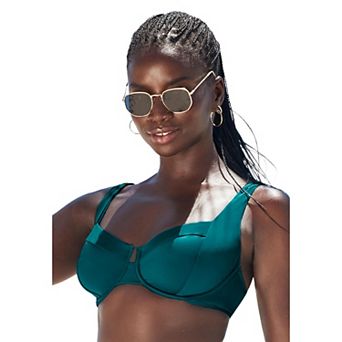 Swimsuits for All Women's Essential Sweetheart Underwire Bikini Top