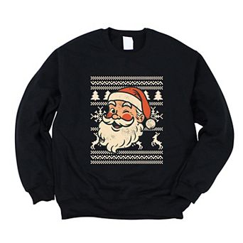 Ugly Sweater Santa Face - Women's Sweatshirt