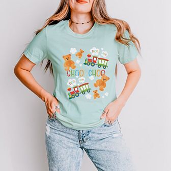 Teddy Bears and Choo Choo Trains - Short Sleeve Tee